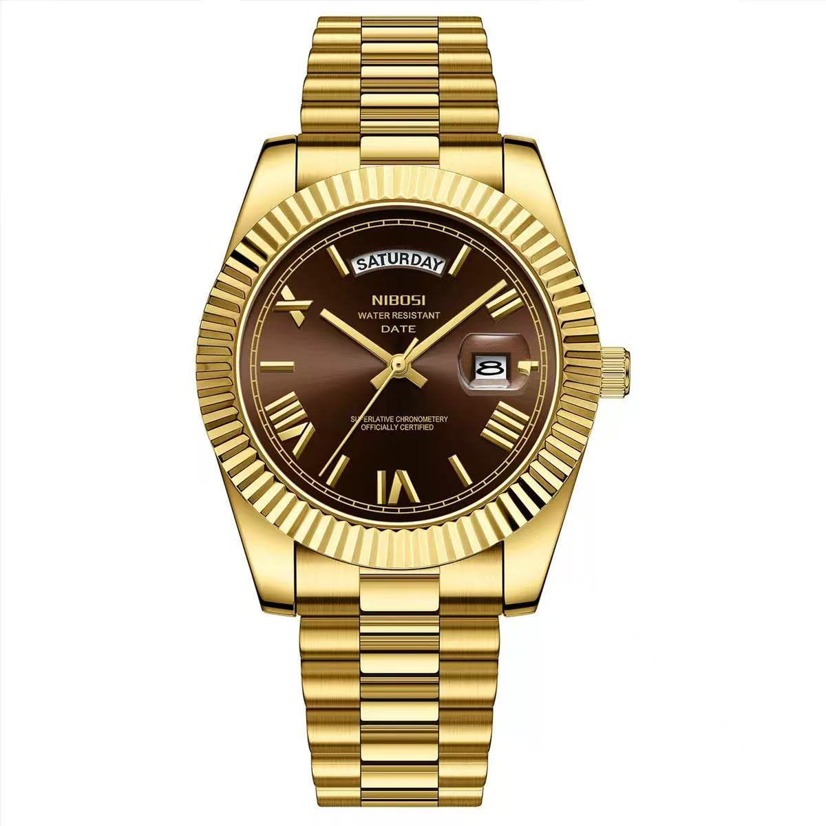 Classic Retro Calendar Watch — Vintage Style
