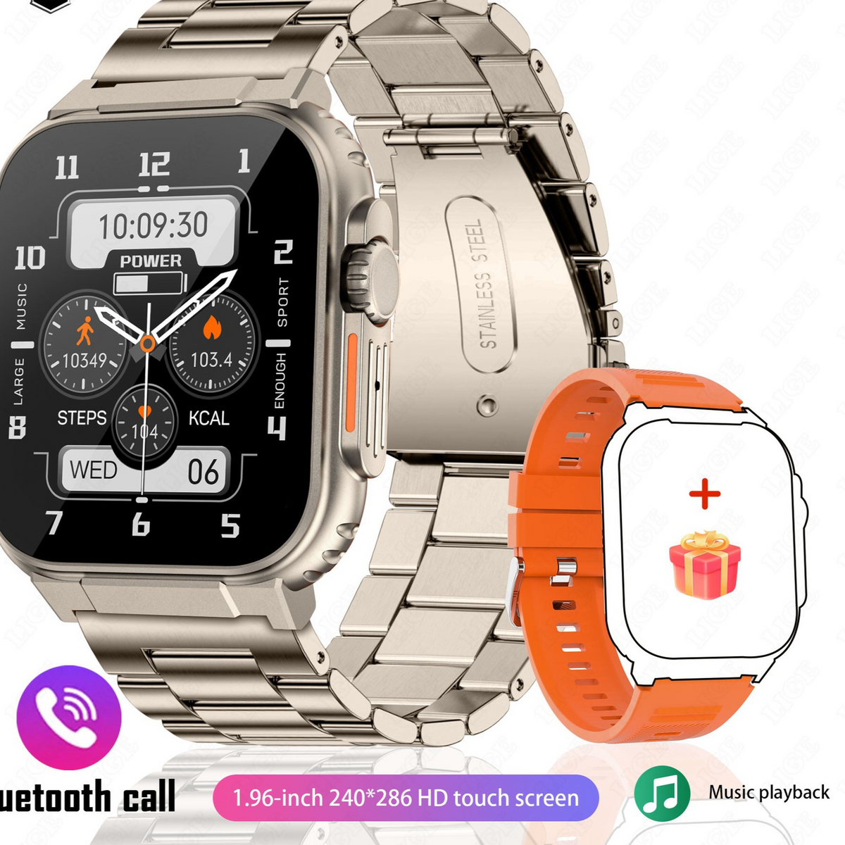 Square Bluetooth Smart Watch – Activity Tracking - CASORA & CO