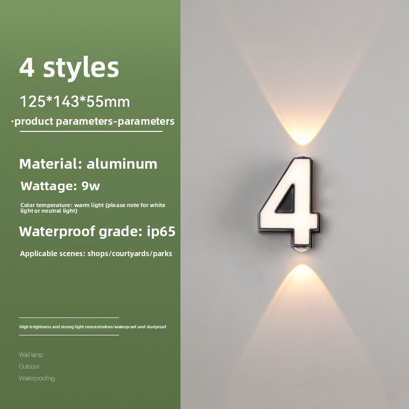 Creative Alphabet LED Wall Light