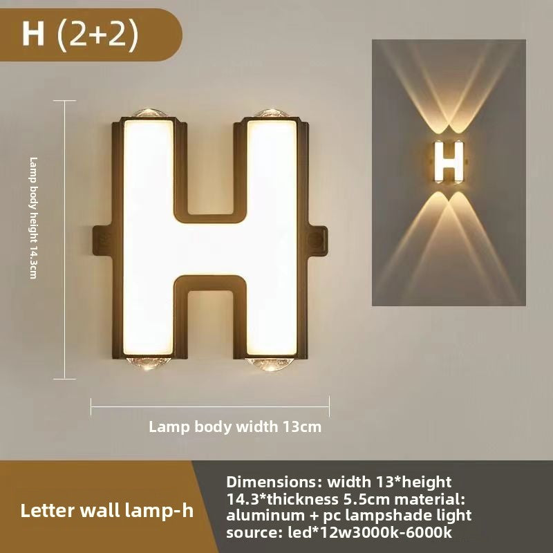 Creative Alphabet LED Wall Light